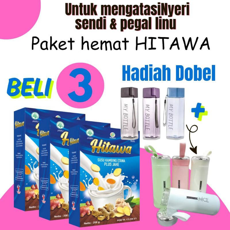 

HITAWA paket HADIAH combo HEMAT suau kambing ETAWA plus JAHE