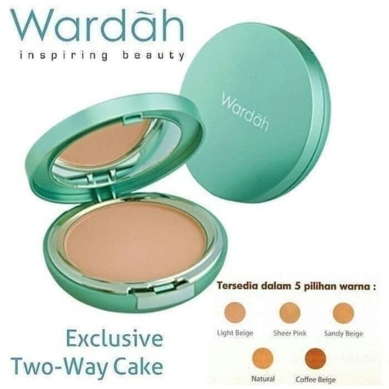 Bedak Wardah Exclusive Two Way Cake 12g dan Refill - Bedak Wardah