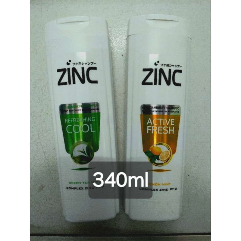 ZINC SAMPO zinc shampoo botol 340ml Zinc Refreshing Cool, Active Fresh