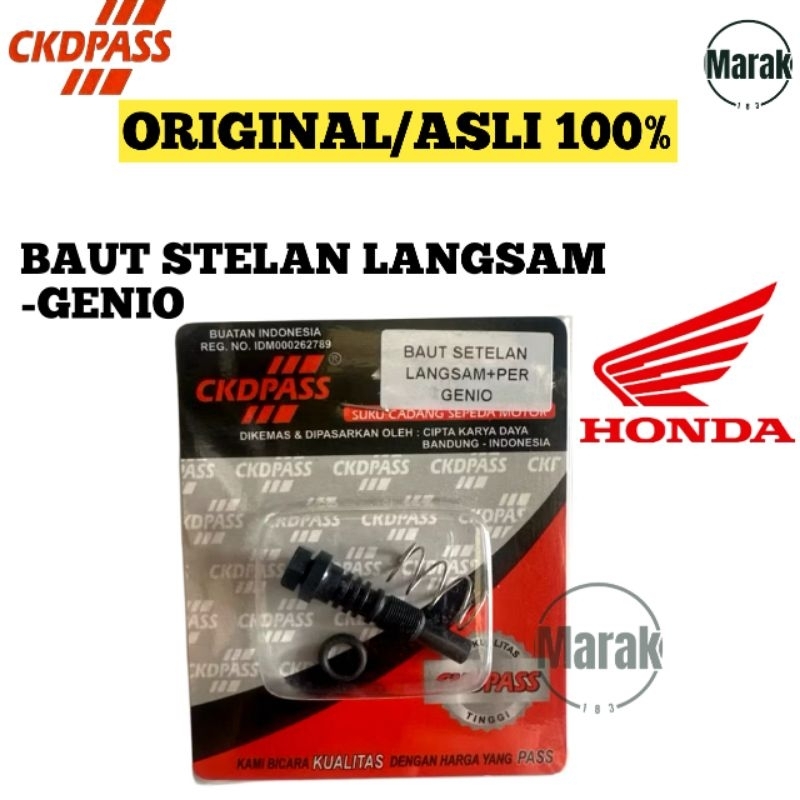 Baut Langsam/Baud Langsam Genio CKDPASS