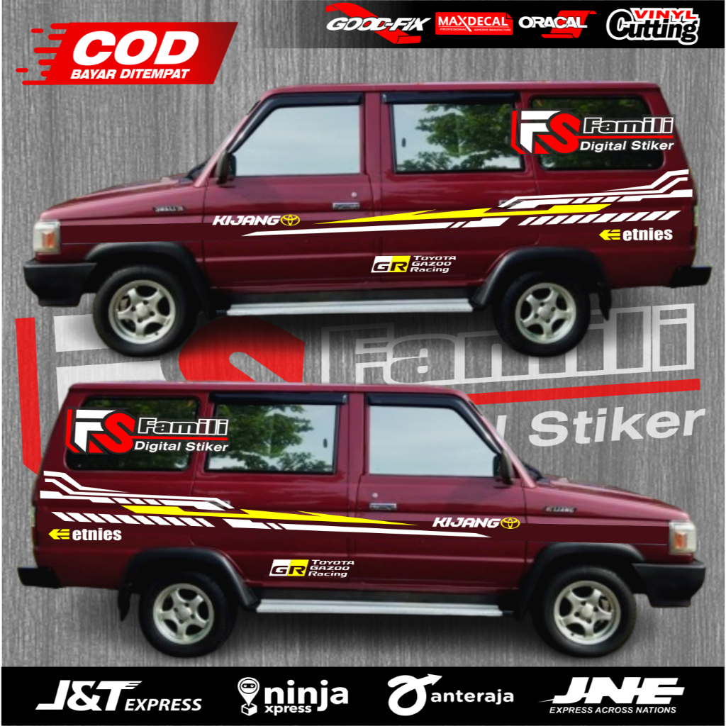 Stiker Mobil Kijang Super Stiker Body Kijang Super Stiker Kijang Super Kijang Kotak Terbaru Murah