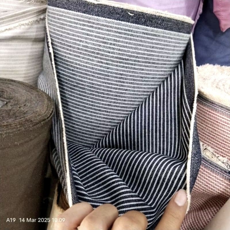 HARGA/0,5 M | KAIN HICKORY DENIM | BAHAN HICKORY JEANS | KAIN HICKORY JACKET | KAIN HICKORY PANTS