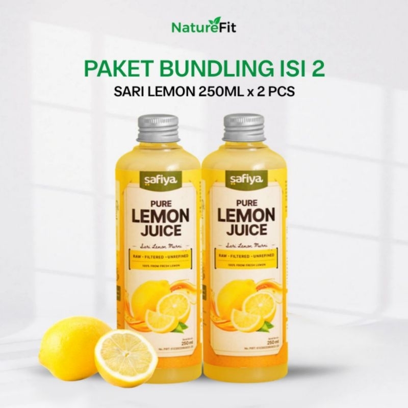 

Safiya Paket Isi 2 Sari Lemon 250 ML Pure Lemon 100% Asli