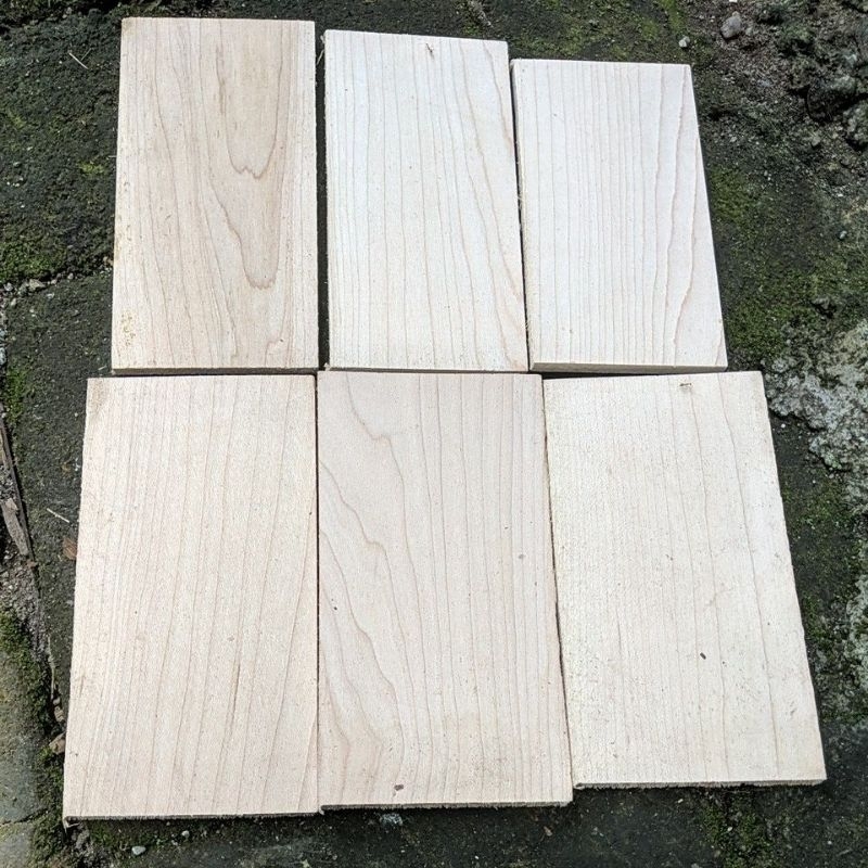 kayu papan maple tipis 7mm
