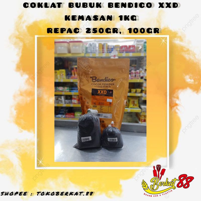 

COKLAT BUBUK BENDICO XXD KEMASAN REPACK 250GR , 100GR