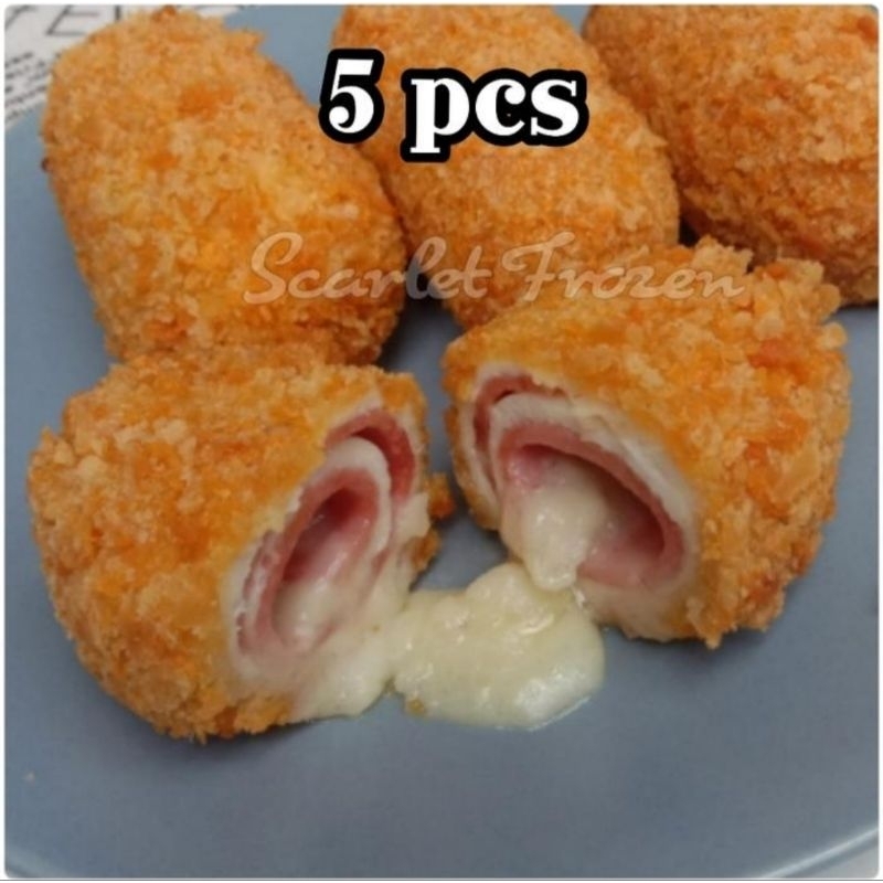 

Chicken Cordon Bleu Blue Cordon Roll Smoked Beef Mozzarella Cheese 5 pcs