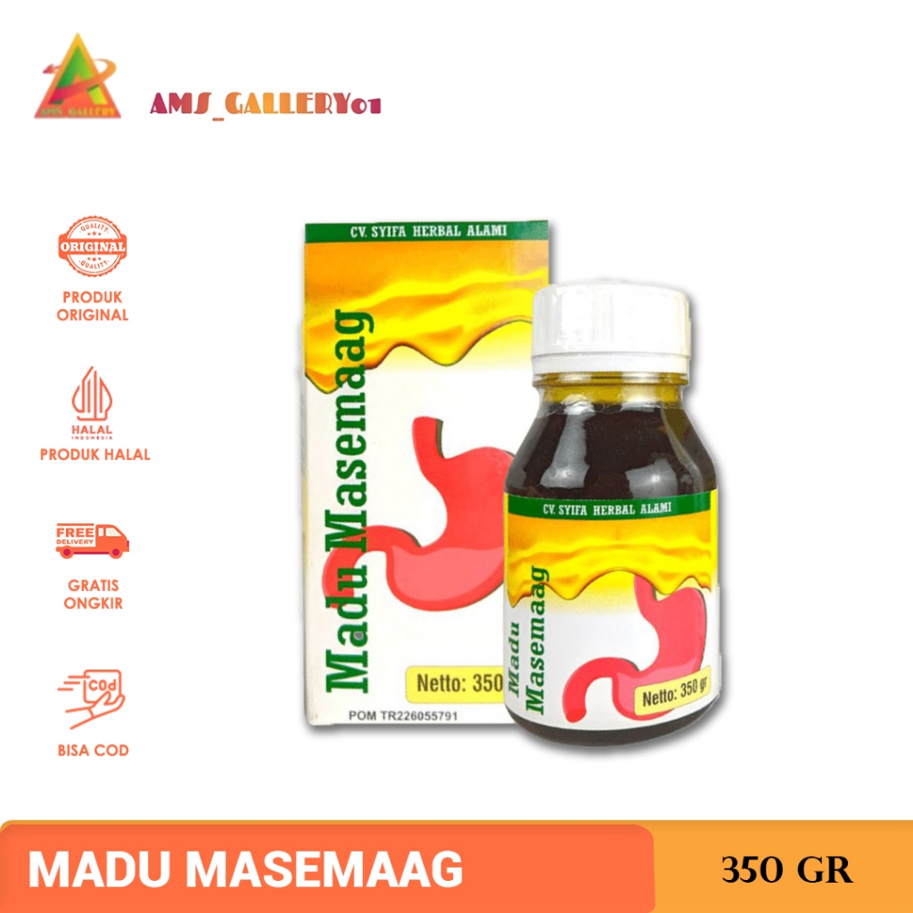 Masemag 350 gr Madu Lambung - Obat Herbal atasi Maag, Asam Lambung