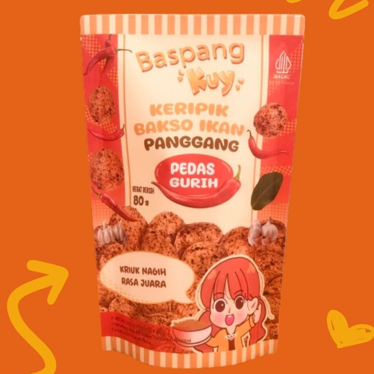

Keripik Bakso Ikan Panggang (BASPANG) - Varian Pedas Gurih