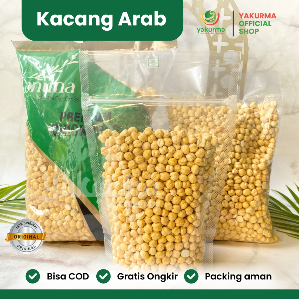 

Kacang Arab humus chickpea original - Oleh-oleh Haji & Umroh | Premium