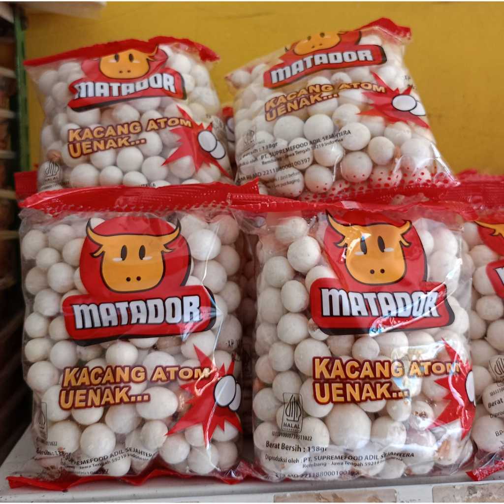 

Kacang atom matador 138gr/ matador kacang atom/ matador sukro kacang tepung