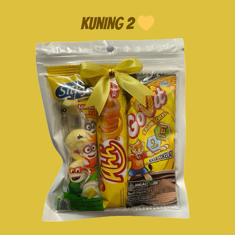 

( SAGALA HAYANG ) Mini Gift Snack Tema Warna Kuning 2
