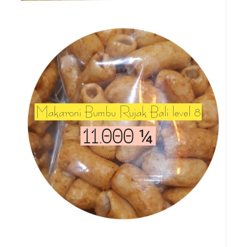 

Makaroni Bumbu Rujak Bali isi 250 Gram