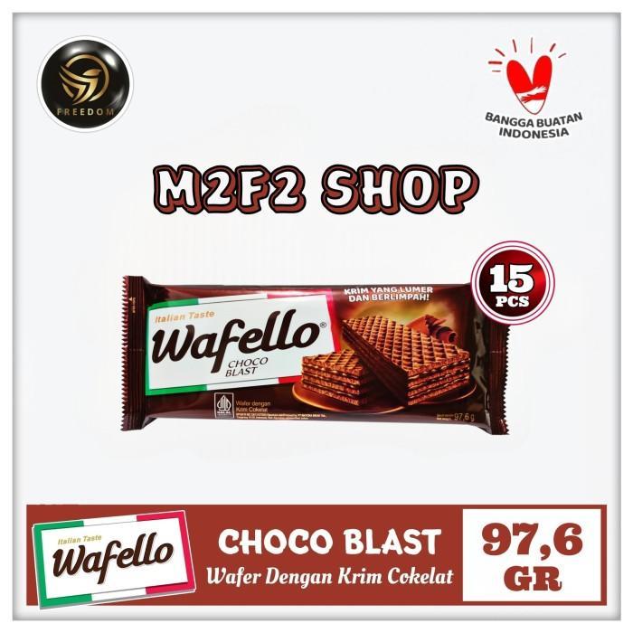 

Roma Wafer Wafello Choco Blast | Krim Cokelat - 97,6 gr (Kemasan 15 Pcs)