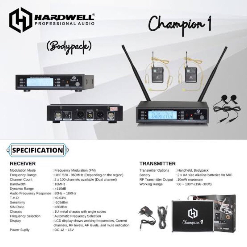 Hardwell Mic Wireless CHAMPION 1