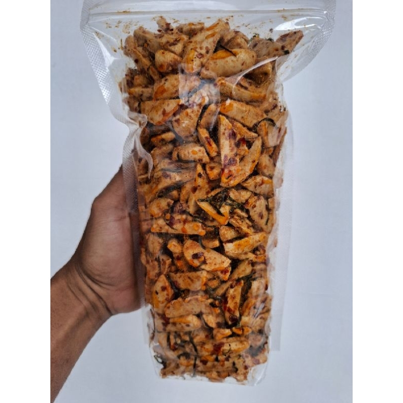 

500grm 1/2KG BASRENG VIRAL | BAKSO GORENG PEDAS DAUN JERUK | Basreng ikan Cemilan SS snack makanan