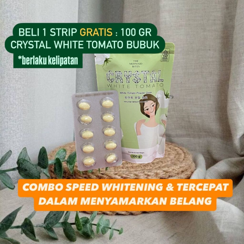 IMPORTED GLUTATHIONE + WHITE TOMATO SOFTGELS (FREE WHITE TOMATO BUBUK)