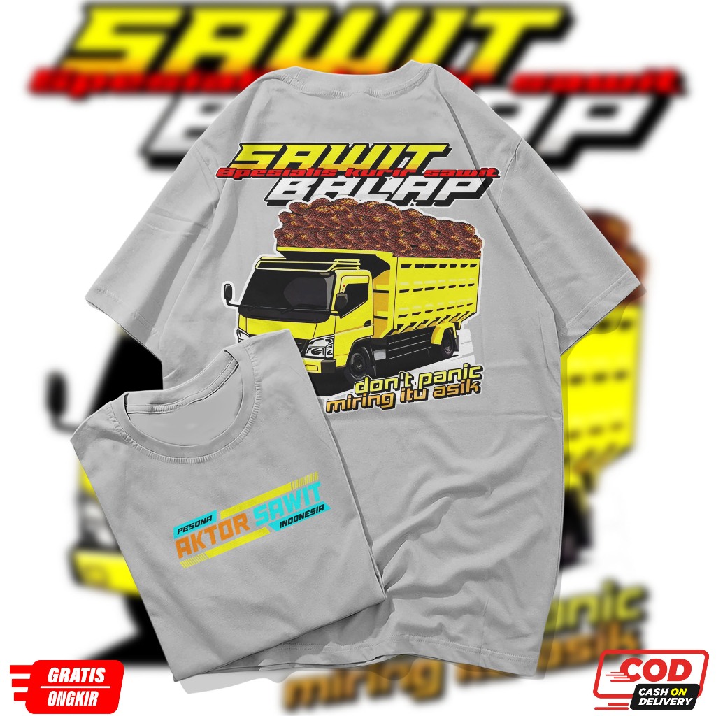 Kaos Distro Truk Sawit Balap | Kaos Driver Muda | Kaos PESONA SAWIT BALAP , PESONA AKTOR SAWIT
