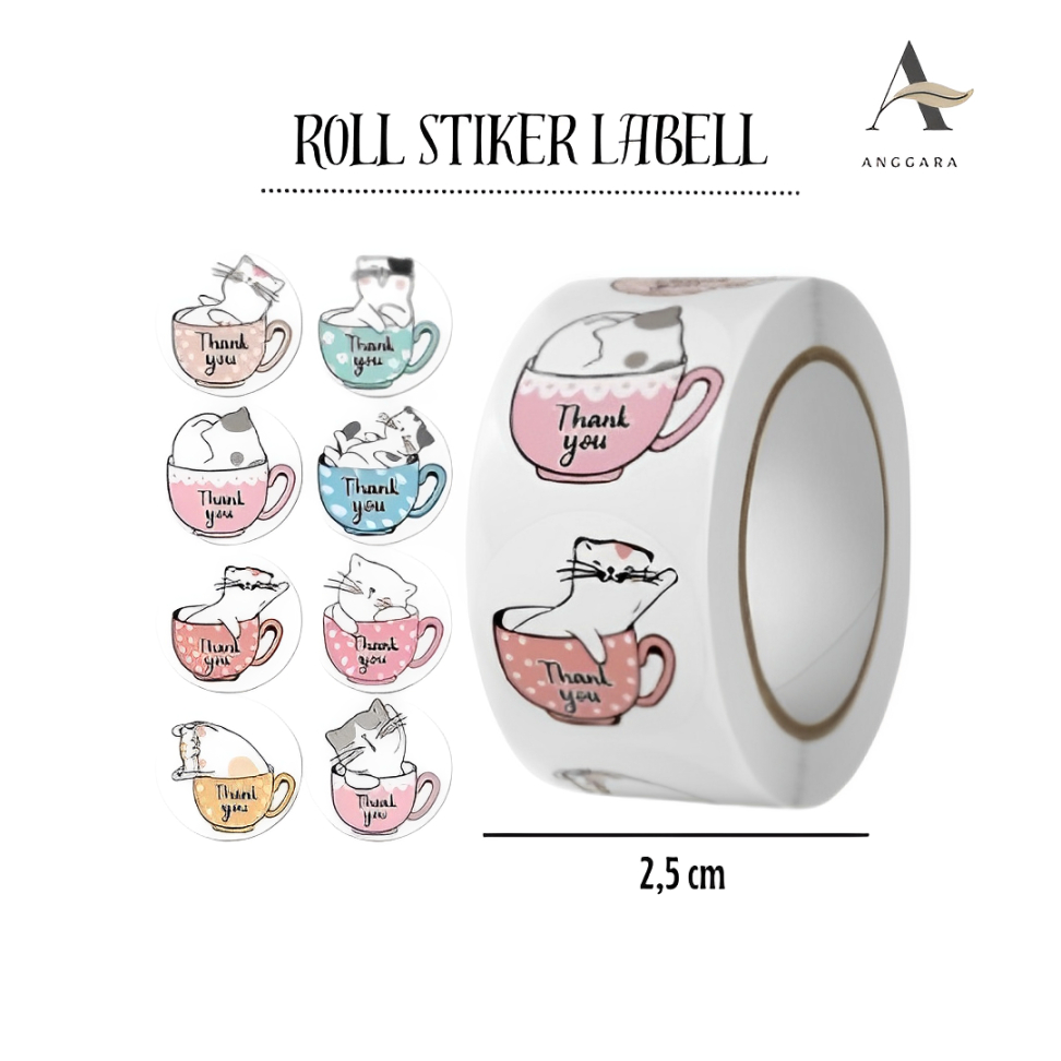 

Stiker Roll Label Thank You Isi 500 pcs Sticker Kemasan Makanan Minuman Harga Terjangkau Berkualitas