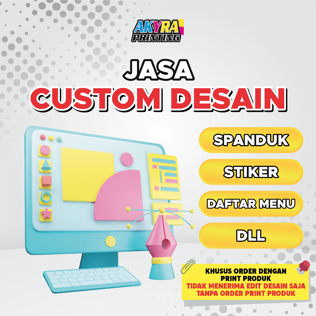 

Jasa Custom Desain Spanduk - Stiker - Daftar Menu - Dan Lain Lain