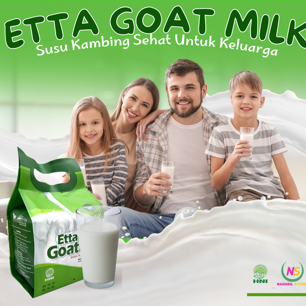 

ETTA GOAT MILK HNI: Susu Kambing Murni Banyak Manfaat isi 10 Sachet