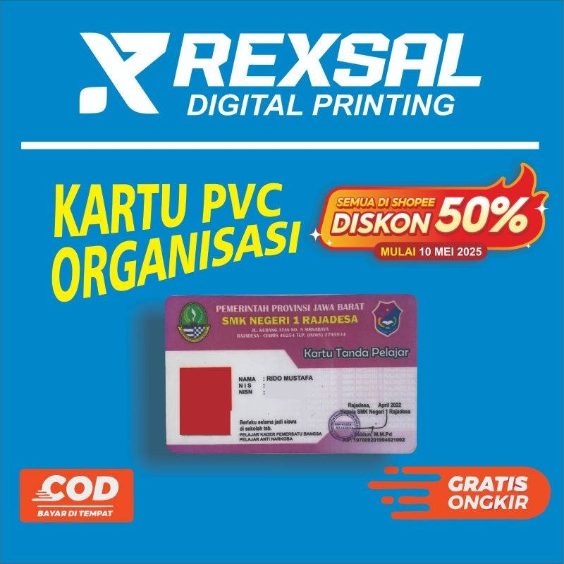 

kartu OSIS,kartu anggota,kartu PVC,cetak kartu OSIS