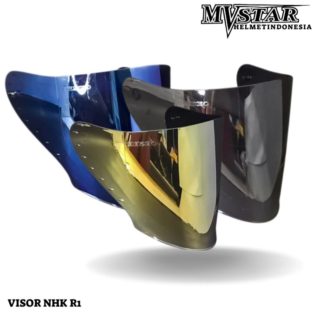VISOR FLAT VENOM NHK R1 KACA HELM OSBE IRIDIUM