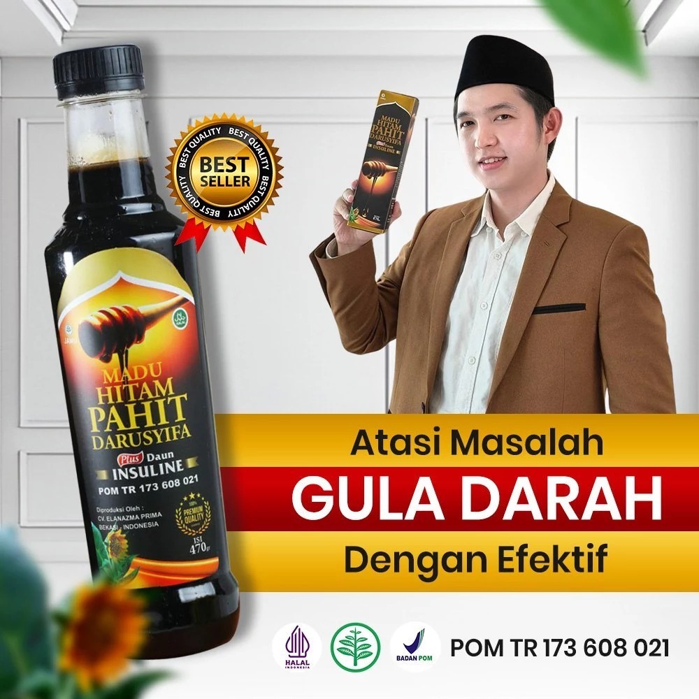 

Madu Hitam Pahit Insulin Darusyifa | Madu Hitam Pahit Insuline Darusyifa | Madu Hitam Insuline 470gr