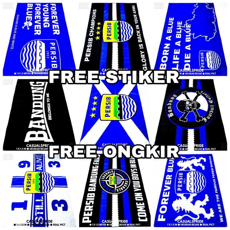 Bendera Flag Murah Persib Bandung 1933 Viking Bobotoh Northernwall Casuals Ultras Ukuran Besar