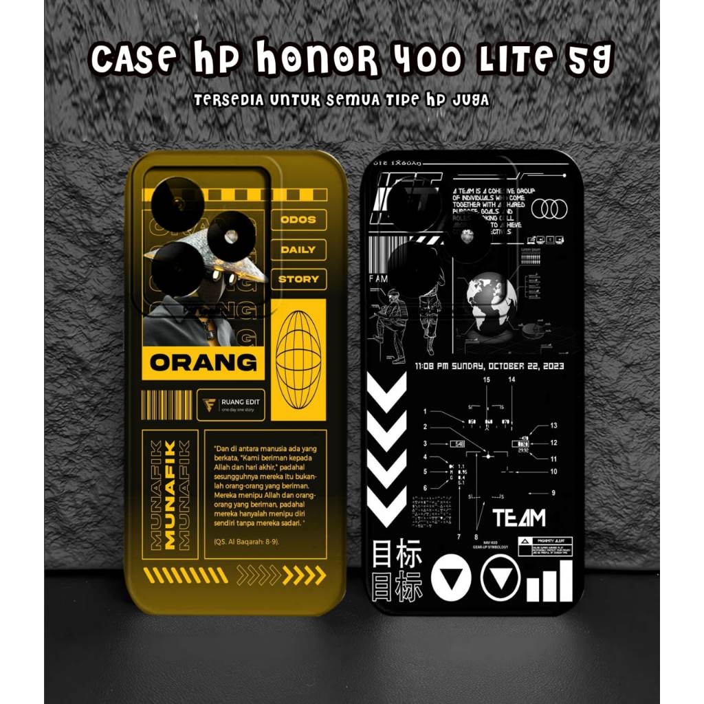 Case hp Honor 400 Lite 5g X9C play60 5g - Softcase Procamera Honor 400 Lite 5g X9C play60 5g- RJ4283