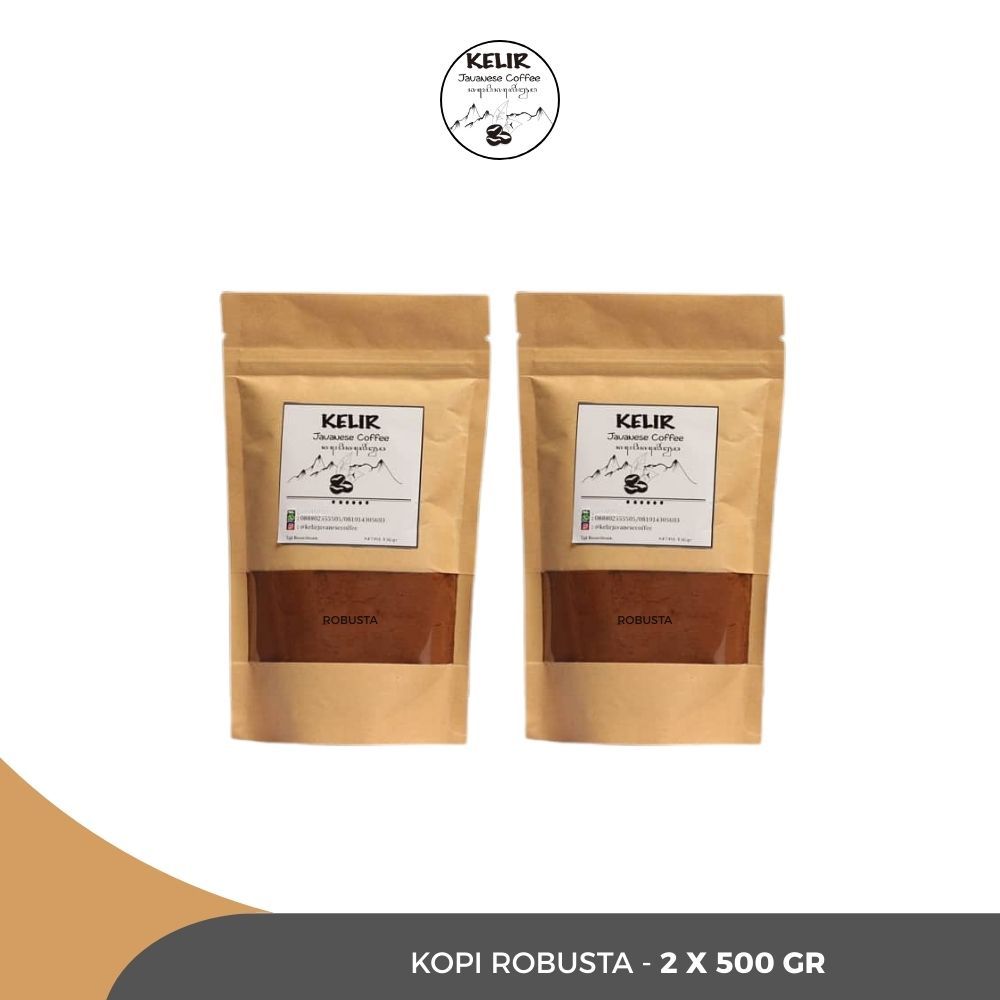 

KELIR JAVANESE COFFEE - Kopi Robusta - 2 x 500 Gram