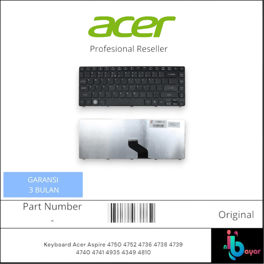 Keyboard Laptop Acer 4750 / Keyboard 4750
