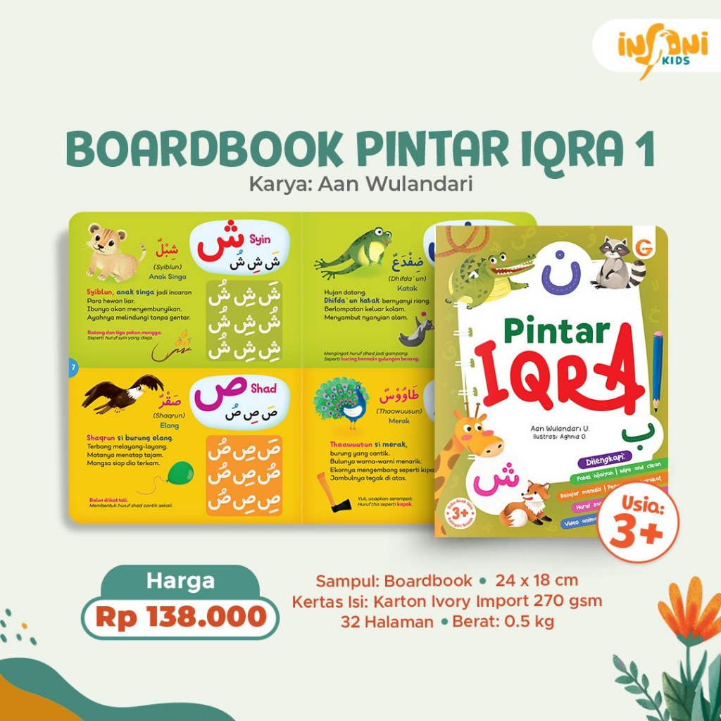 Boardbook Pintar IQRA 1