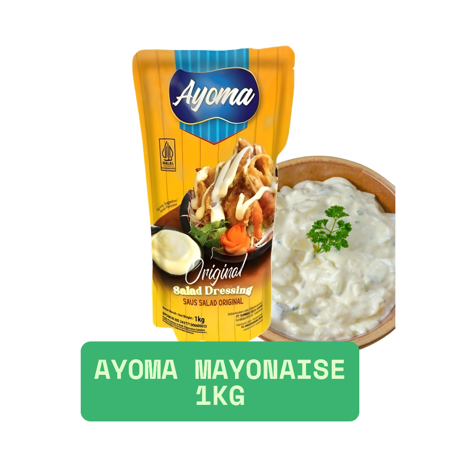 

Ayoma Original Saus Mayonaise | Mayonaise Dressing Salad | Saus Mayonaise 1 KG