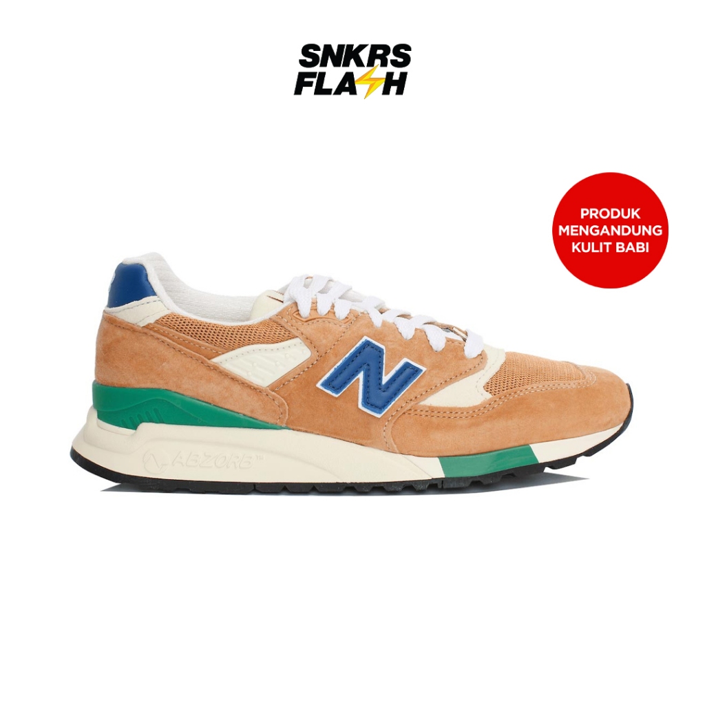 NEW BALANCE 998 Made In Usa Orange Royal Sepatu Sneakers Unisex - U998OB - Size 42.5
