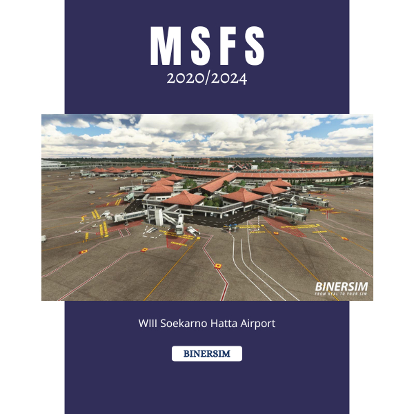 MSFS 2020/2024 Soekarno Hatta Airport Jakarta Binersim Addon Scenery