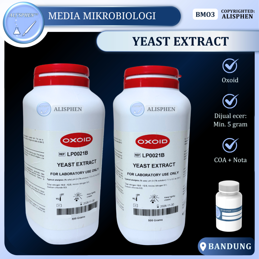 [BMO3] Yeast Extract / Ekstrak Ragi | OXOID | Media Mikrobiologi | For Laboratory Use