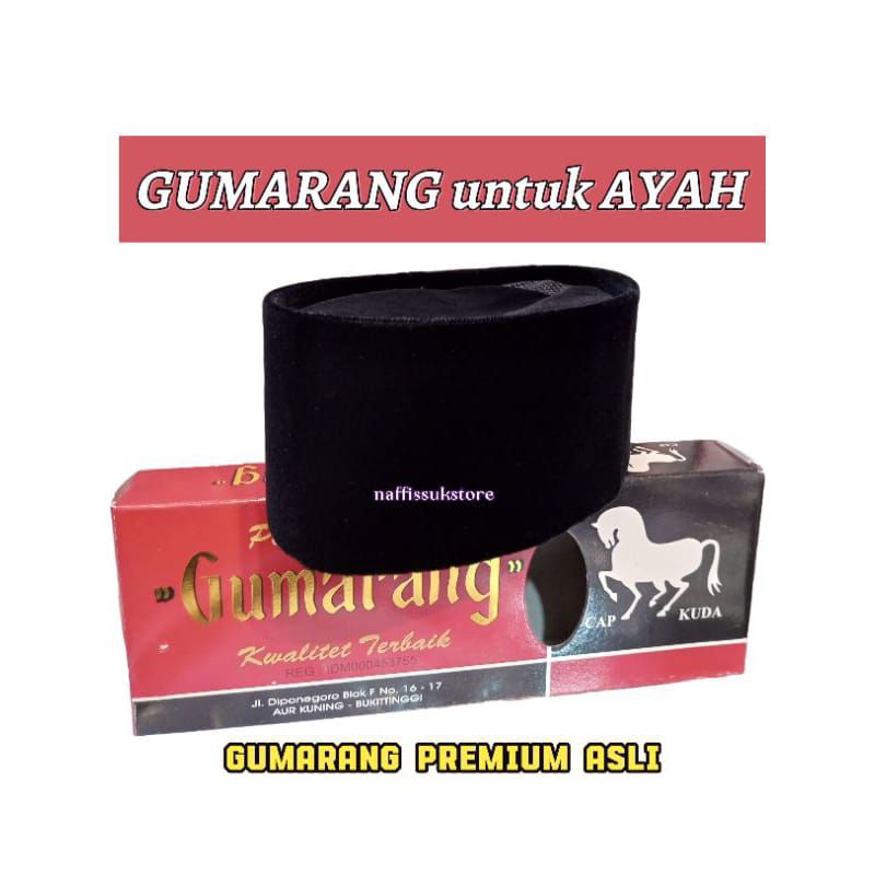 Peci hitam asli MINANG Gumarang PREMIUM & STANDAR