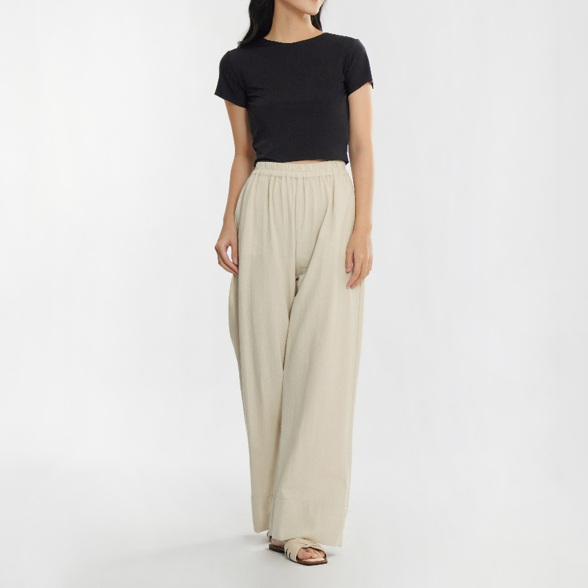MOMELCA - Amora Linen Pants | Bawahan Wanita | Celana Panjang Wanita