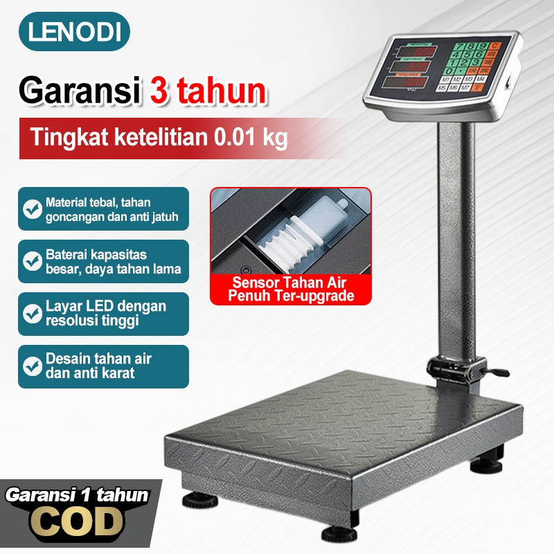 Lenodi Timbangan Elektrik/Timbangan Produk/Tampilan Latarled Timbangan Elektrik/Timbangan Lipat