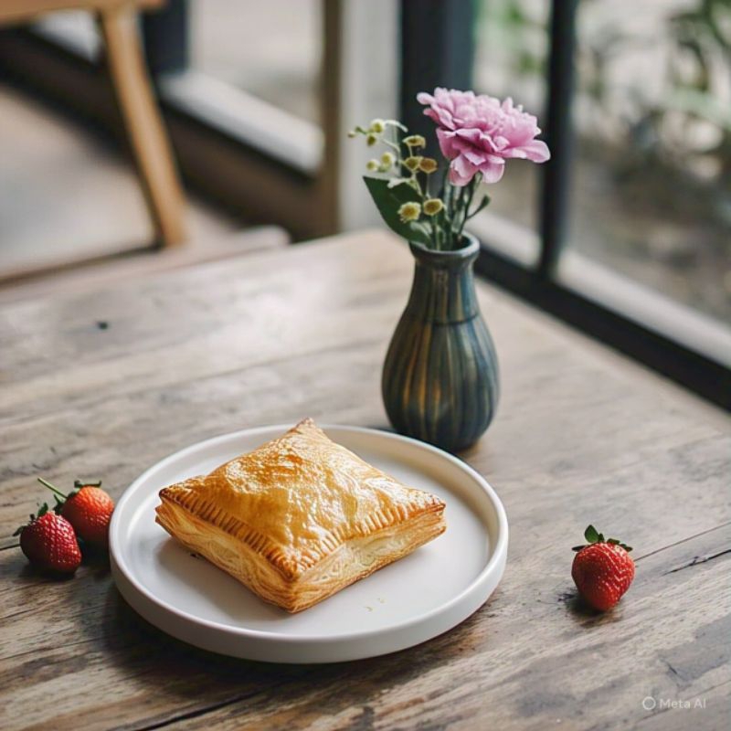 

puff pastry roti bakar (mentah)