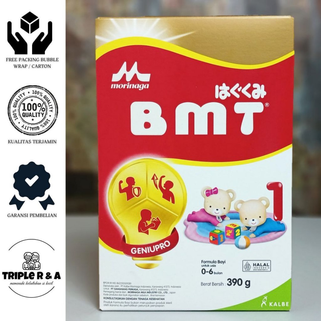 BMT Gold 0-6 bulan  390gr Susu bayi BMT 1 Morinaga