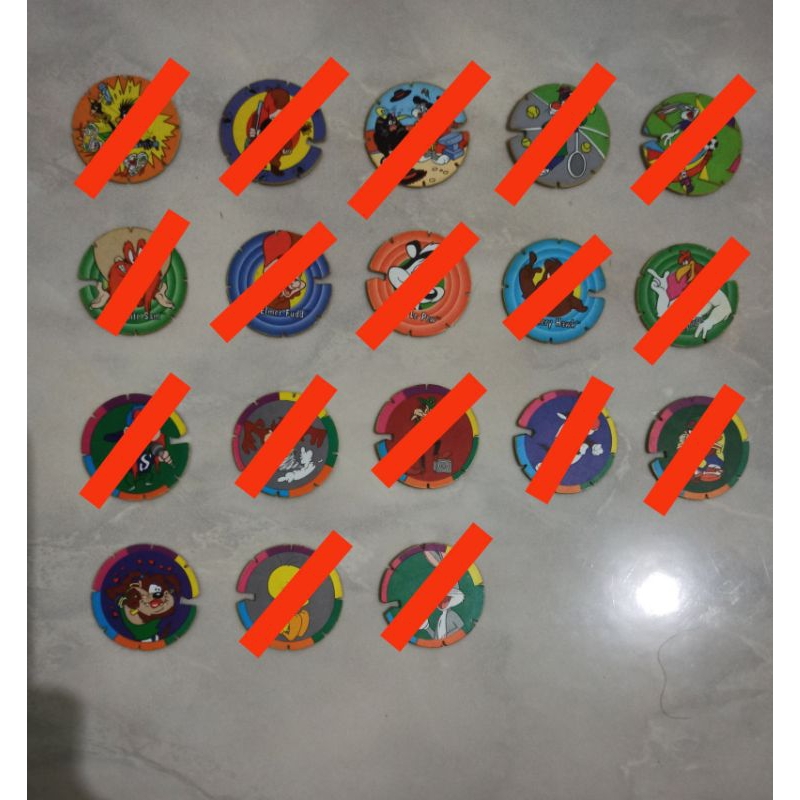 Tazos Looney Tunes dua bintang