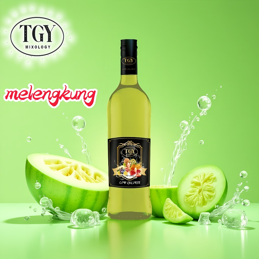 

TGY MIXOLOGY Sirup Cair Konsentrat Minuman Melon - HALAL -750 mL - Honeydew Syrup