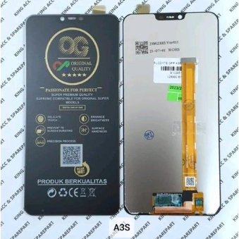LCD + TOUCHSREEN OPPO A3S/REALME 2/REALME C1 BLACK OG SUPER