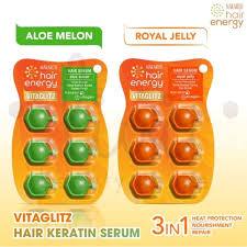 Makarizo Vitaglitz Hair Serum Capsule/Vitamin Rambut Rusak/Rontok/Patah 1ml/pcs