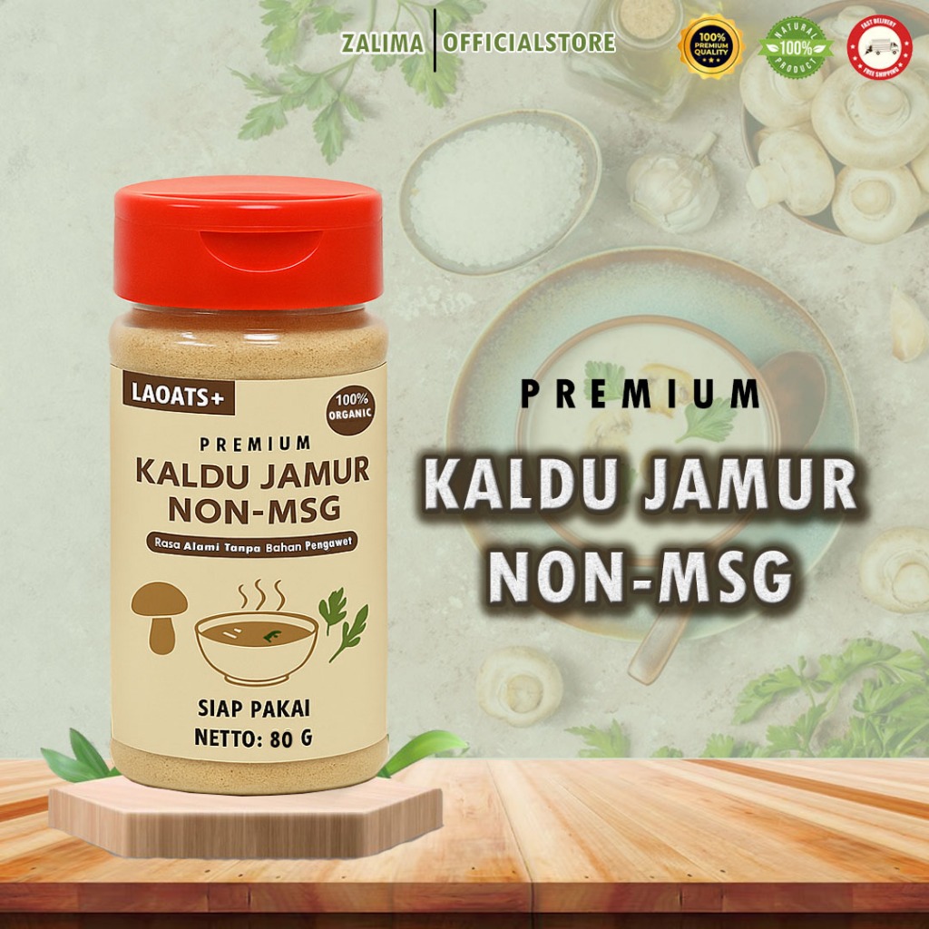 Kaldu Jamur MPASI Non MSG  Aman untuk Bayi hingga Lansia 100% Alami & Tanpa Pengawet Laoats+