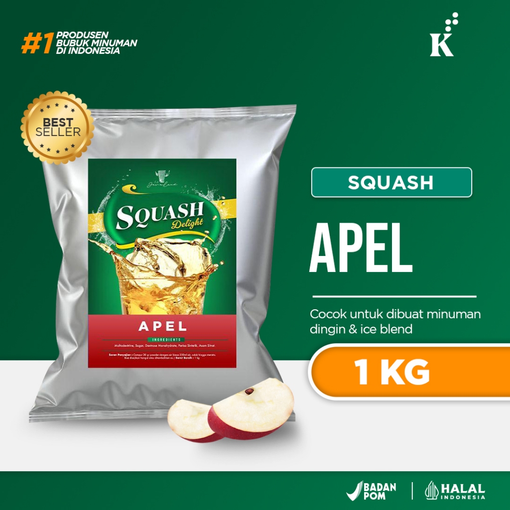 

Bubuk Minuman Squash Apel Javaland 1kg