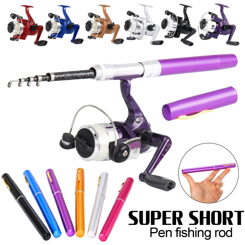 Sougayilang joran pancing 1m mini joran teleskopik reel pancing joran ultralight joran tegek joran t