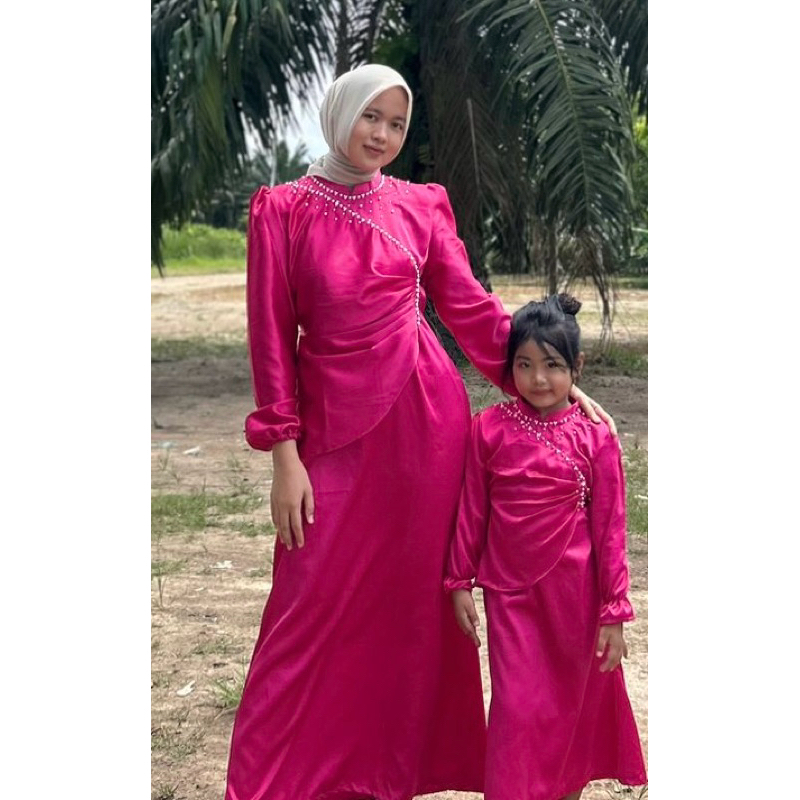 termurah Dress kondangan duyung couple ibu dan anak