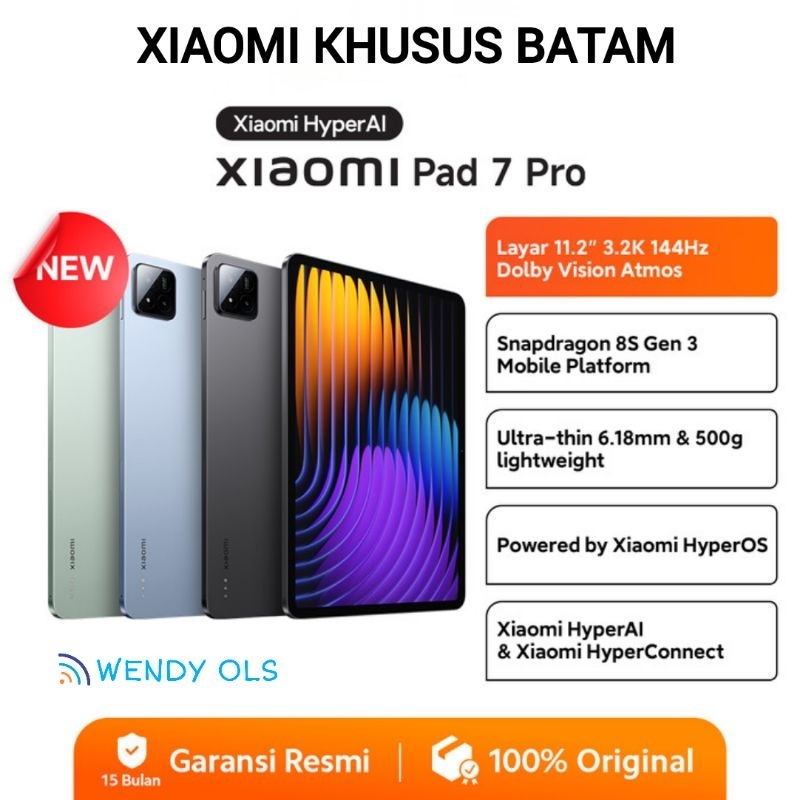 Xiaomi Mi Pad 7 Pro 12/512GB 11.2 inch Original Garansi RESMI Indonesia Mipad 7 Pro Second Seken Bek